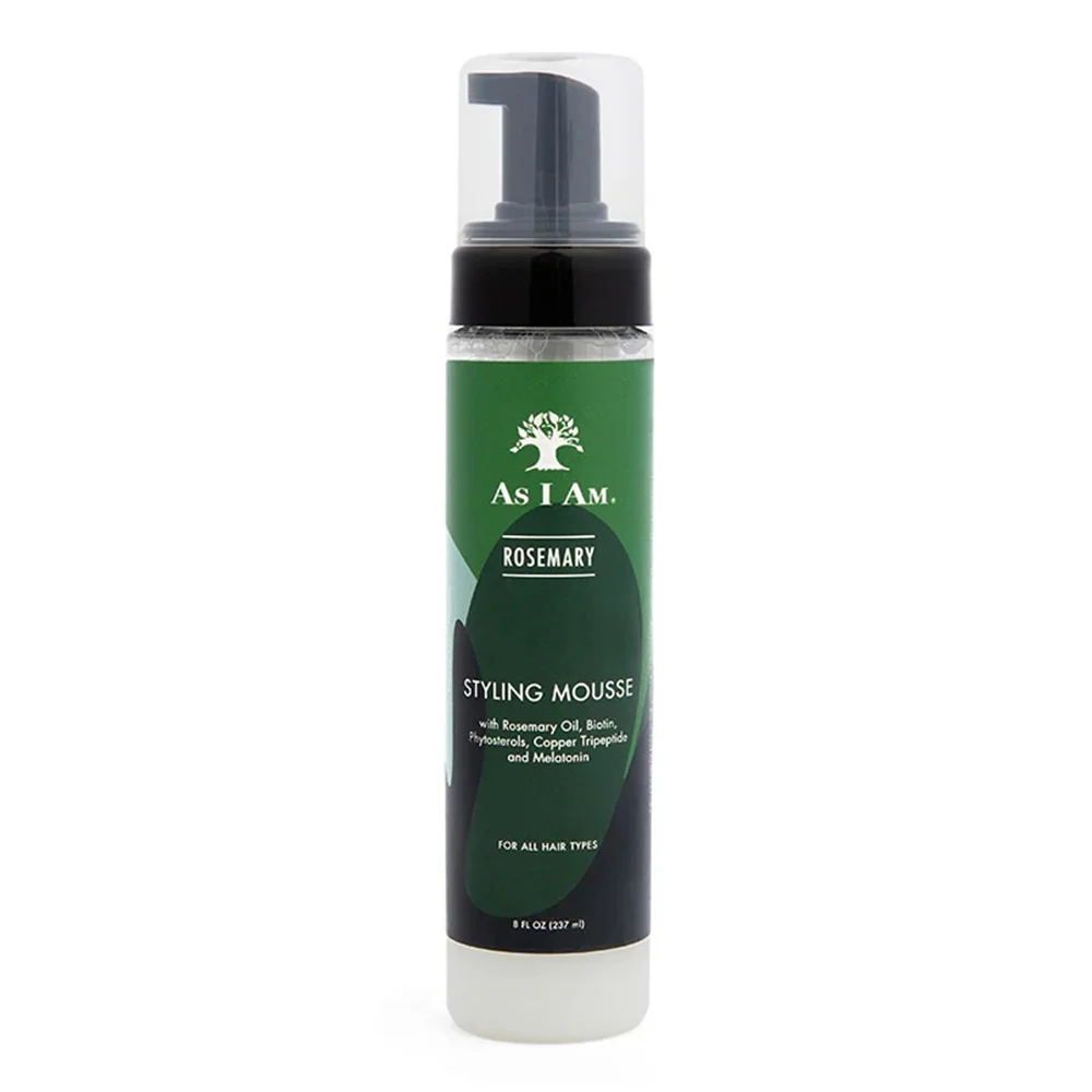 Selected As I Am Flexible Hold Defines Curls Adds Volume Rosemary Styling Mousse for All Hair Types 8Oz 237ml Pure