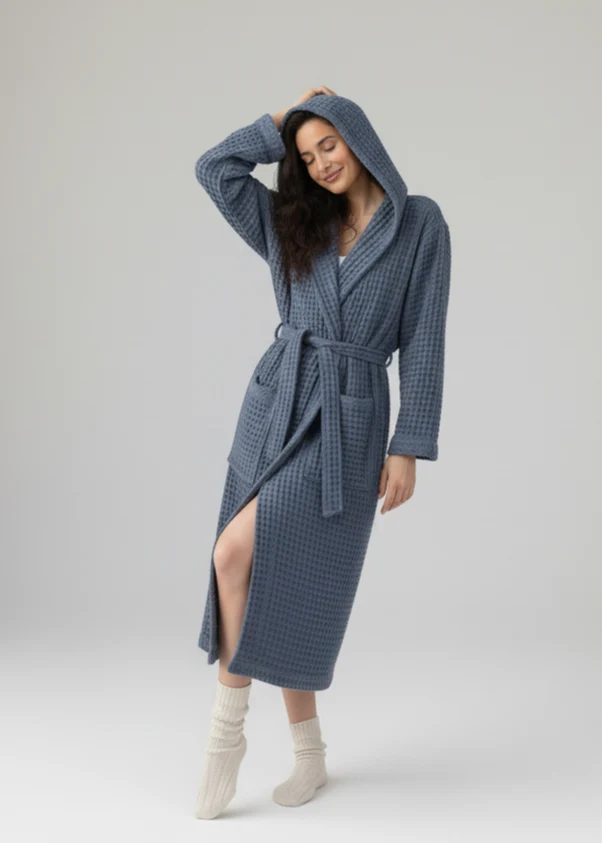 Reliable Organic Turkish Cotton Waffle Bathrobe – Lightweight Spa Robe for Men WomenOrganic Turkish Cotton Waffle Bathrobe – Lightweight Spa Robe for Men Women Original