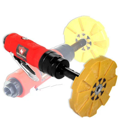 Fine Pro Heavy Duty Air Powered Power Eraser Pad Erasing Tool Green