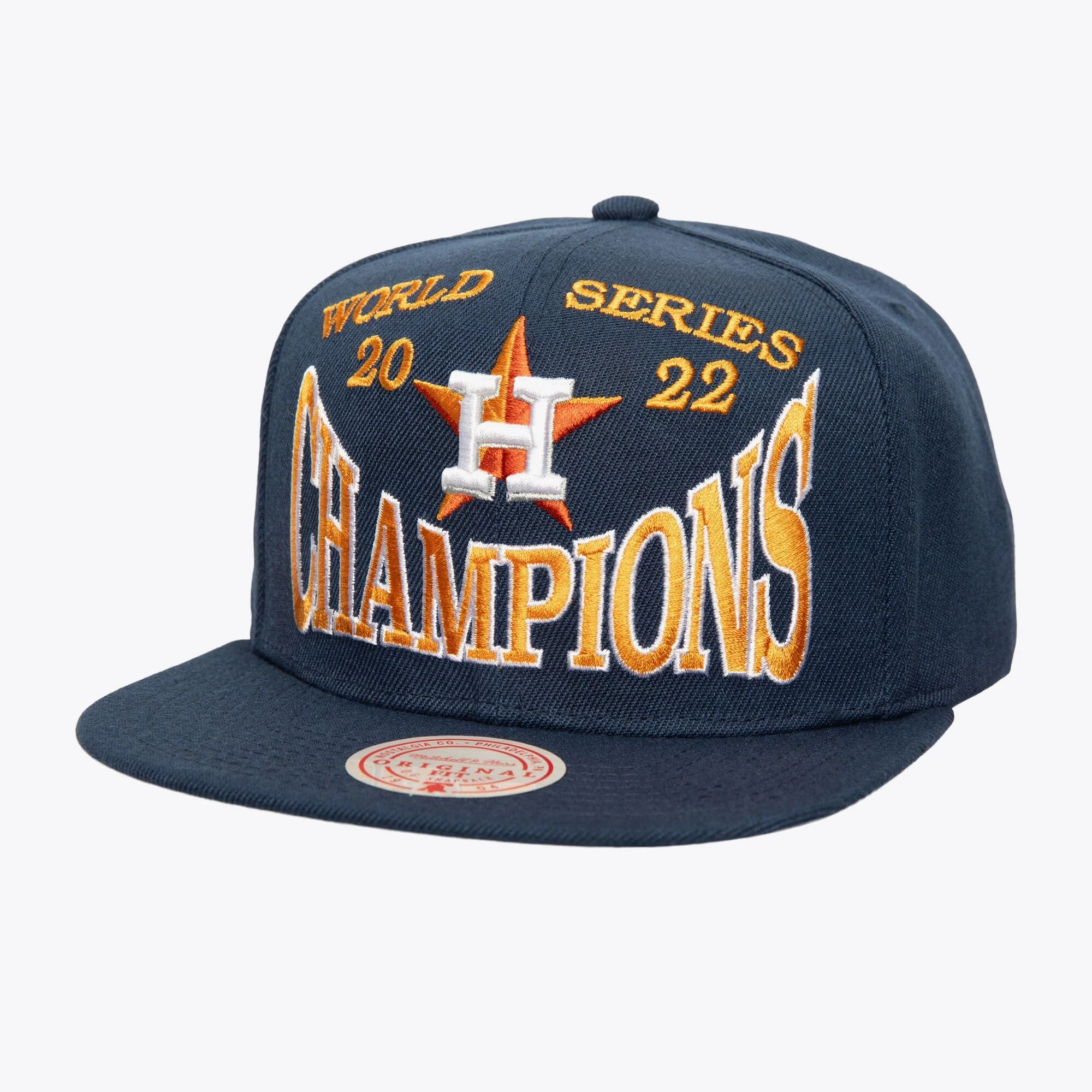 Selected Mitchell Ness Men's MLB Big Champ Snapback Astros Snapback Caps Proven