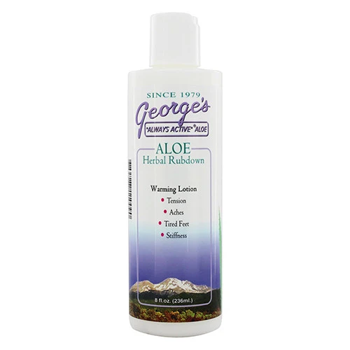 Fast Georges Active Aloe Herbal Rubdown Warming Lotion 8 oz Smart