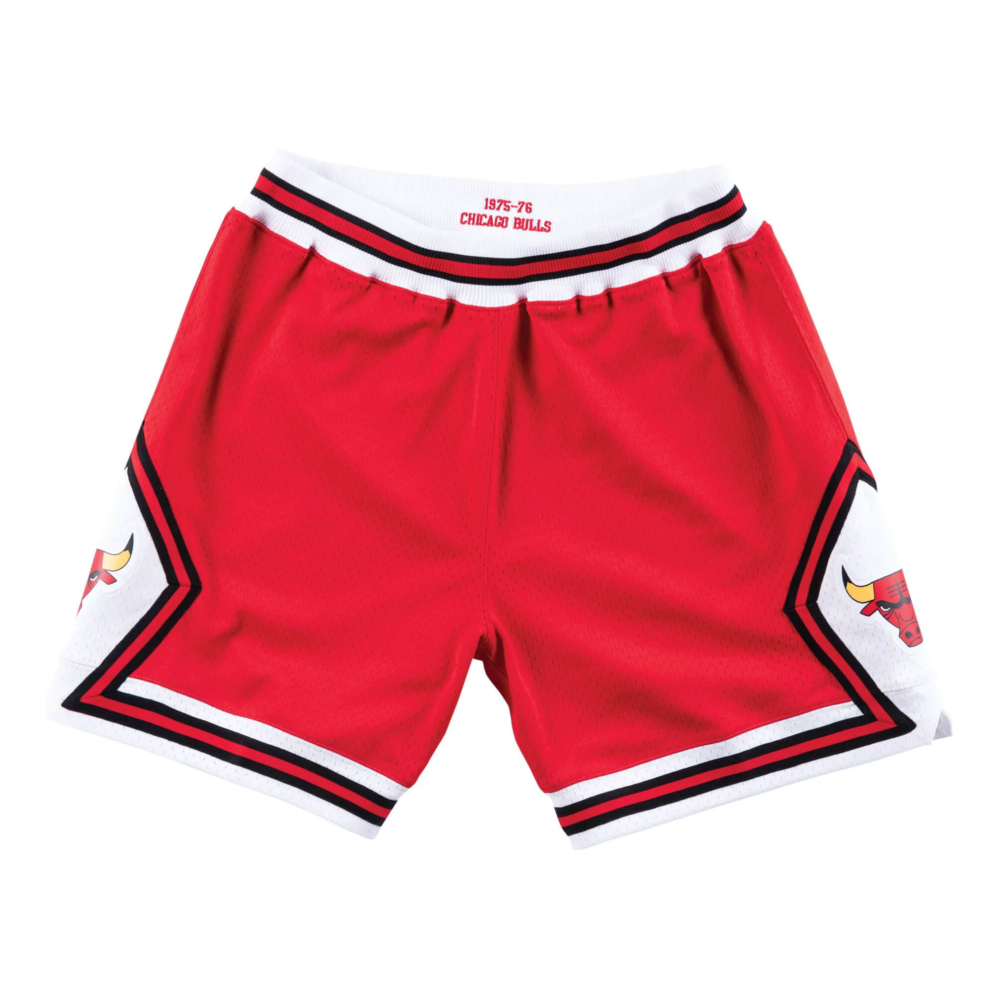 Elegant Mitchell Ness Men's NBA Road Shorts Bulls 75-76 Durable