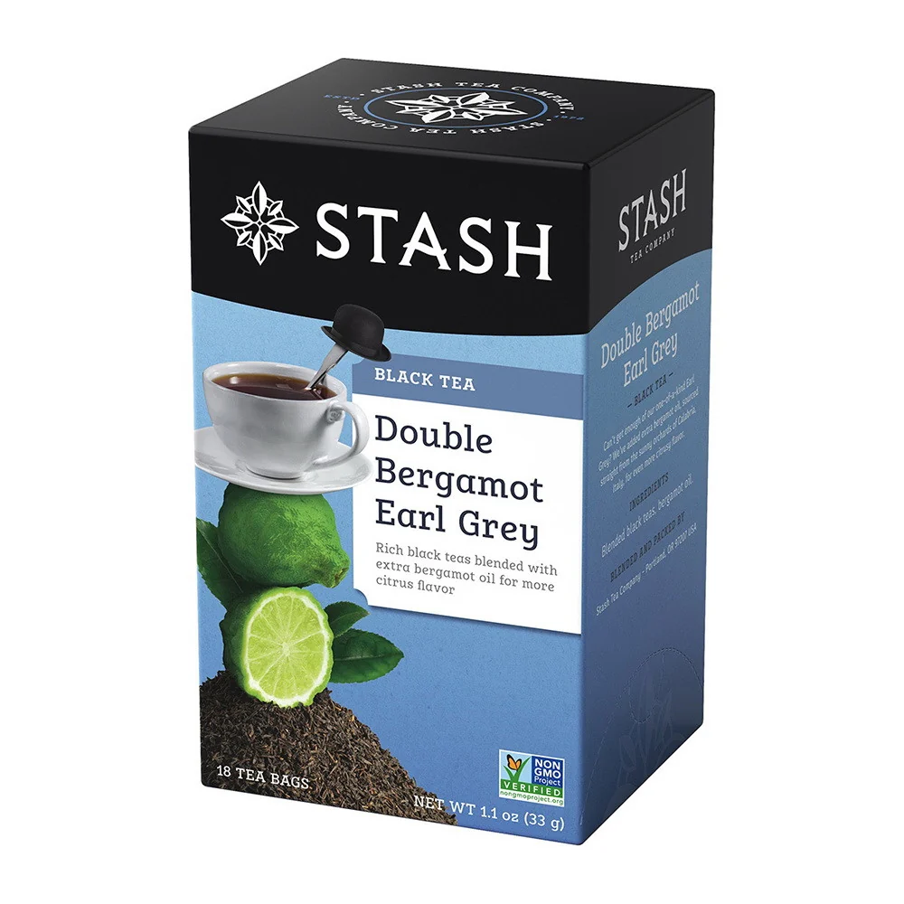 Carefully Designed Stash Tea Double Bergamot Earl Grey Black Tea Bags 18 Ea Excellent