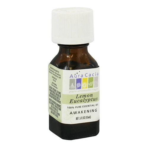 Genuine Aura Cacia Awakening Lemon Eucalyptus Essential Oils - 0.5 Oz Powerful
