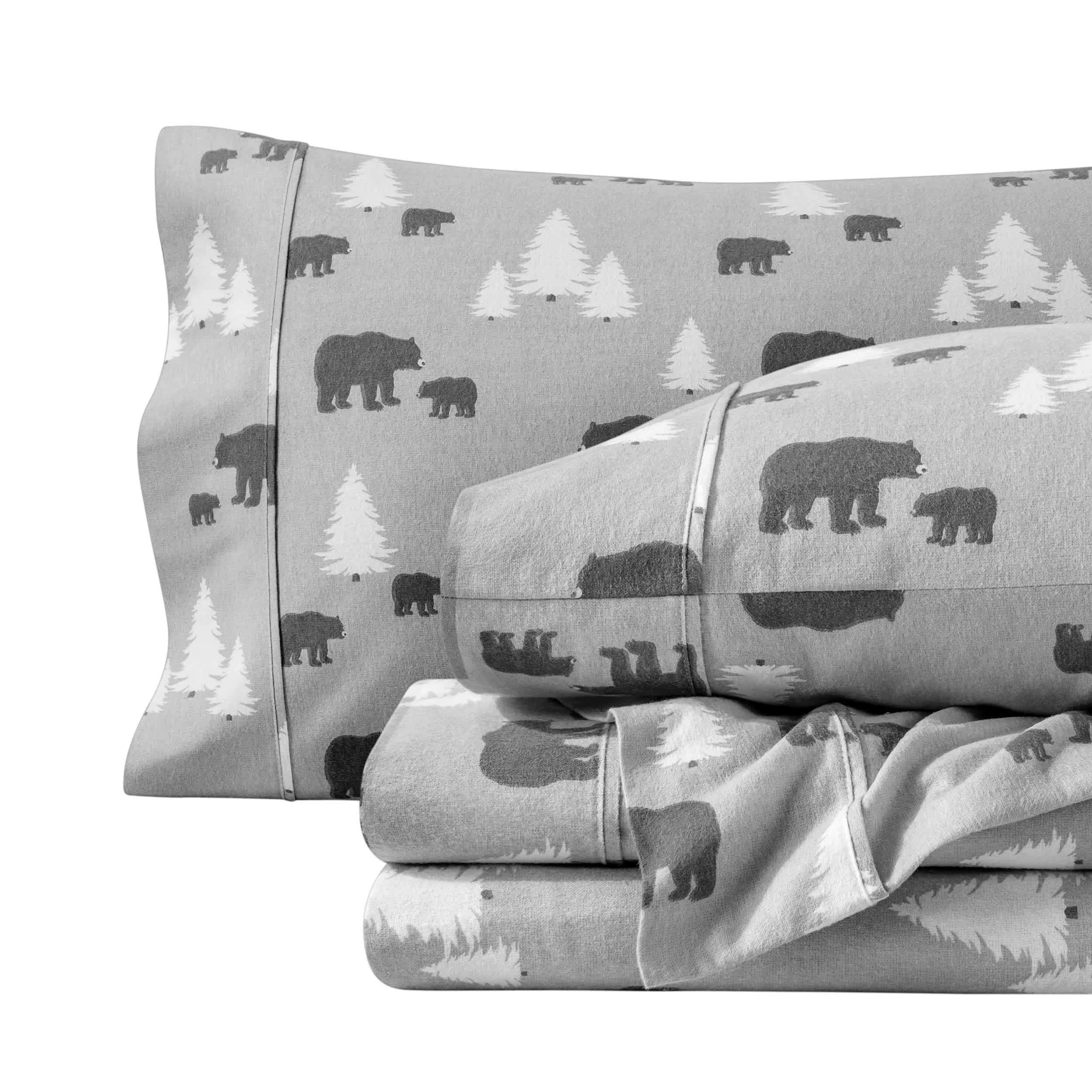 Enhanced Bare Home Double Brushed Cotton Flannel Sheet Set Smooth