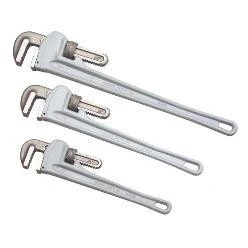 Exclusive 3 Piece Piece 14 18 24 Aluminum Handle Pipe Wrench Plumber's Tool Set Elite