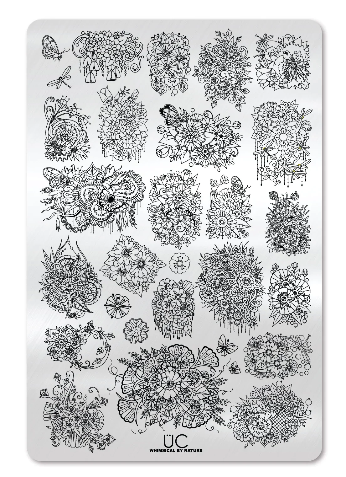 Superior Whimsical By Nature - Uber Chic Stamping Plate Enhanced