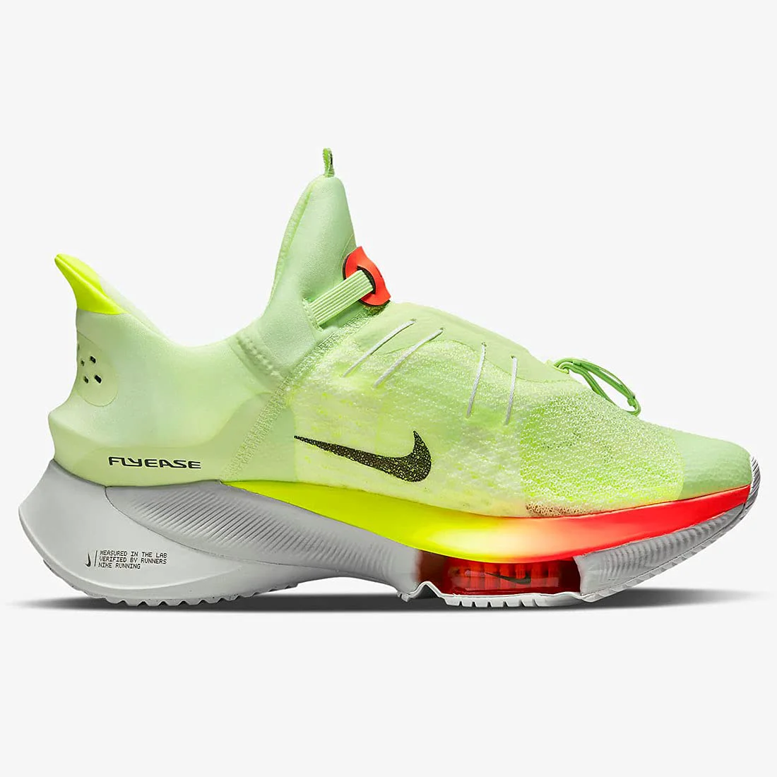 Flexible Nike Men's Air Zoom Tempo Next Flyease 'Barely Volt Hyper Orange' Sneakers Safe