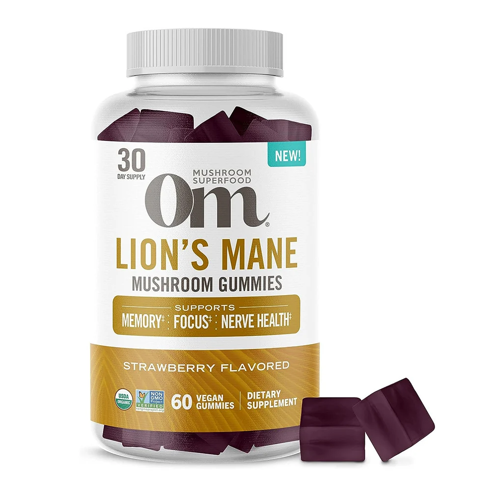 Specialty Om Mushroom Superfood Lions Mane Mushroom Gummies Support Memory 60 Ea Fine