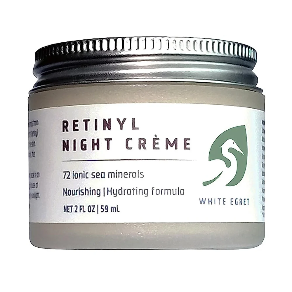 Fashionable White Egret Night Crme Hydrating Retinol 2 Oz Lightweight