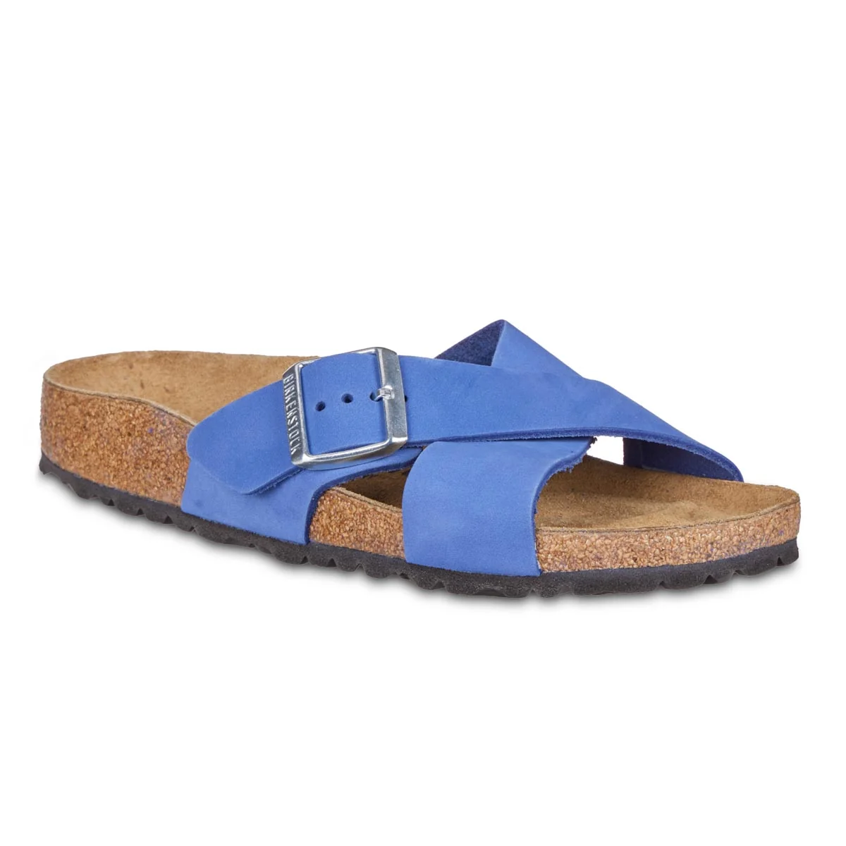 Fine Crafted Birkenstock Women's Siena Nubuck Leather Azure Blue Sandals Practical