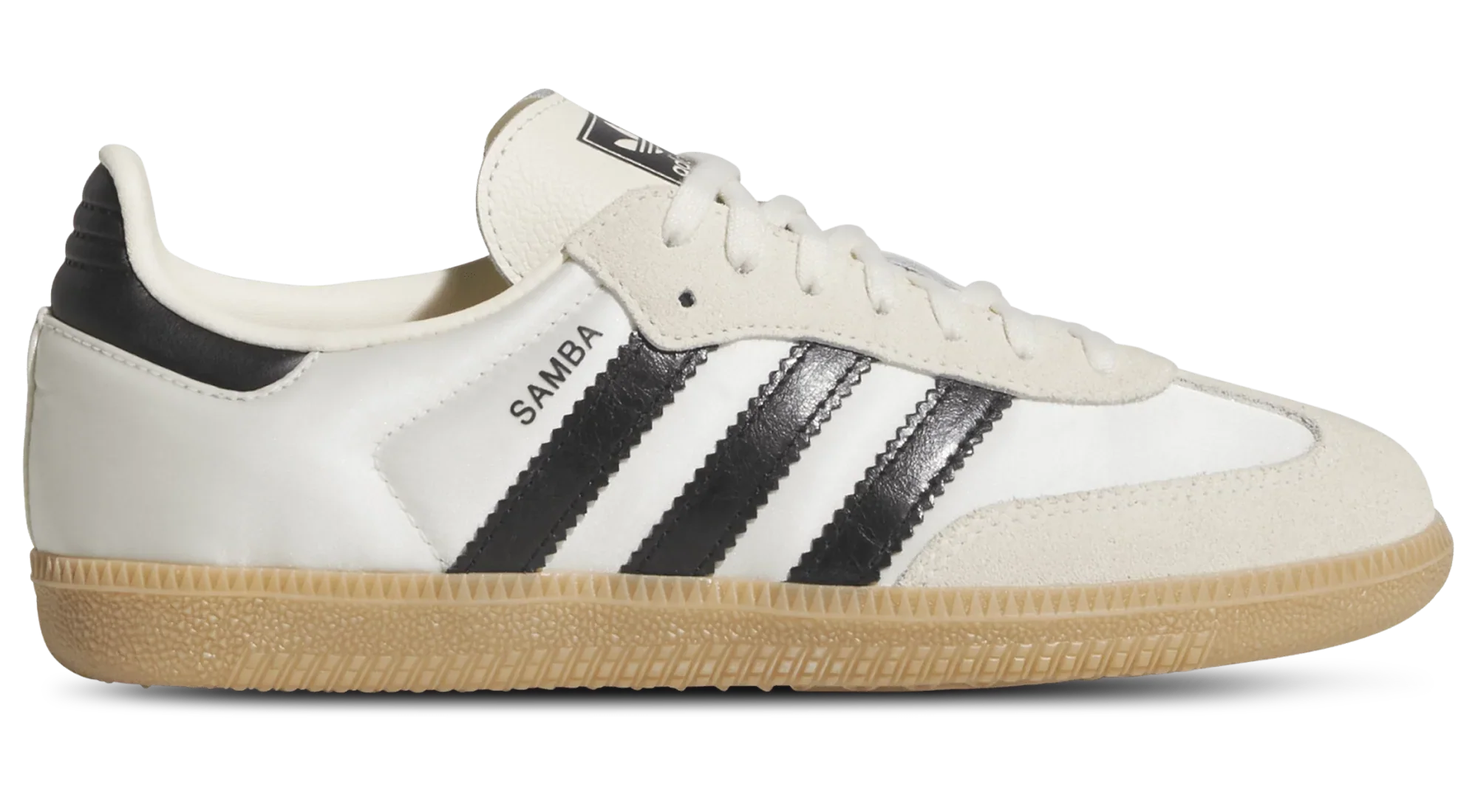 Green adidas Grade School Samba Og 'Cream White Core Black Gum Gs' Sneakers Solid