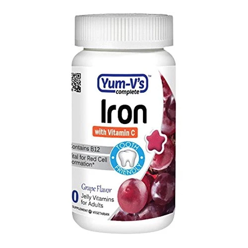 Smart Yum Complete Iron with Vitamin C Grape Jellies 60 Ea Quality