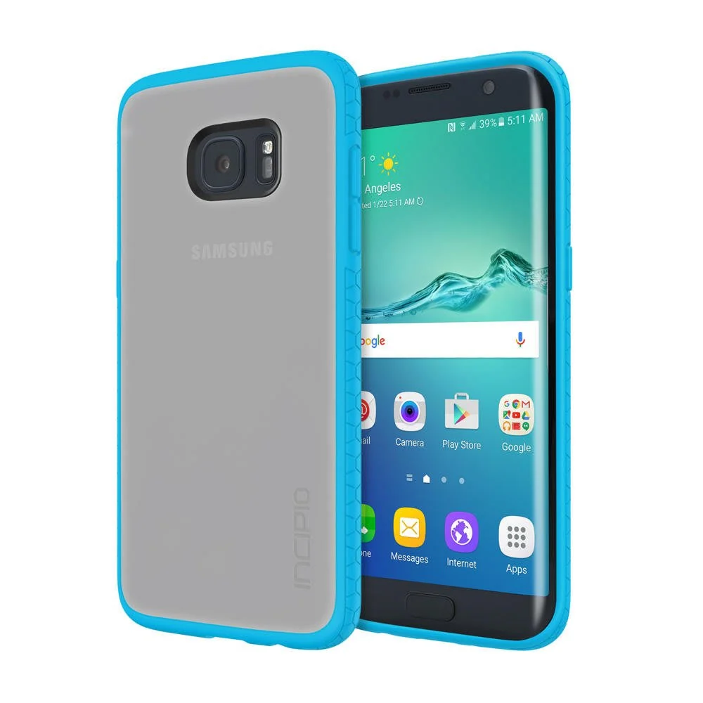Sustainable Incipio Carrying Case for Samsung Galaxy S7 Edge - Retail Packaging - Frost Blue Premium Material