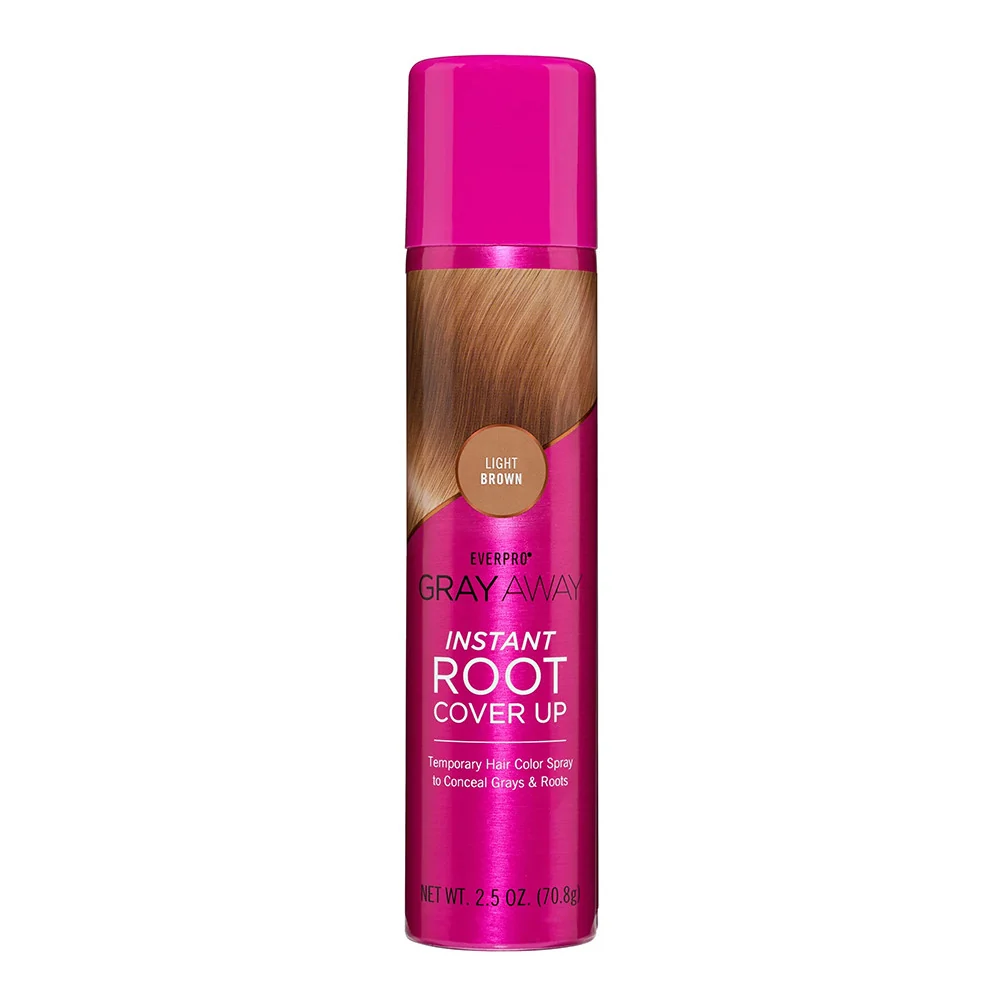 Healthy Everpro Gray Away Instant Root Cover Up Spray Light Brown 2.5 Oz Elegant