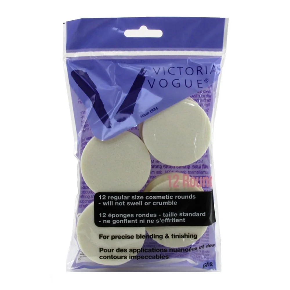 Superior Victoria Vogue Cosmetic Rounds Latex Regular Size 12 Ea Traditional