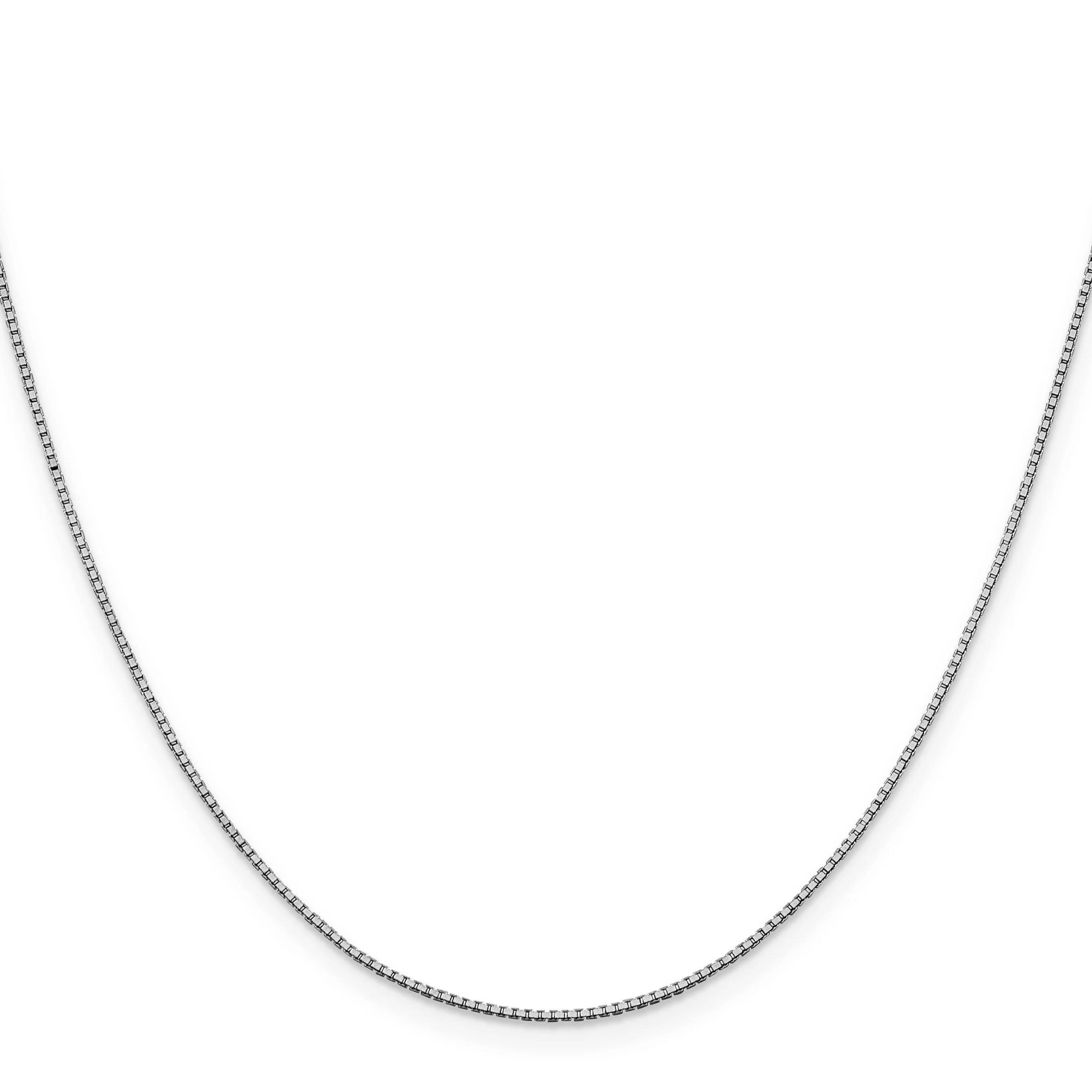 Certified 1 mm Solid Gold Box Chain 18 inch Innovative