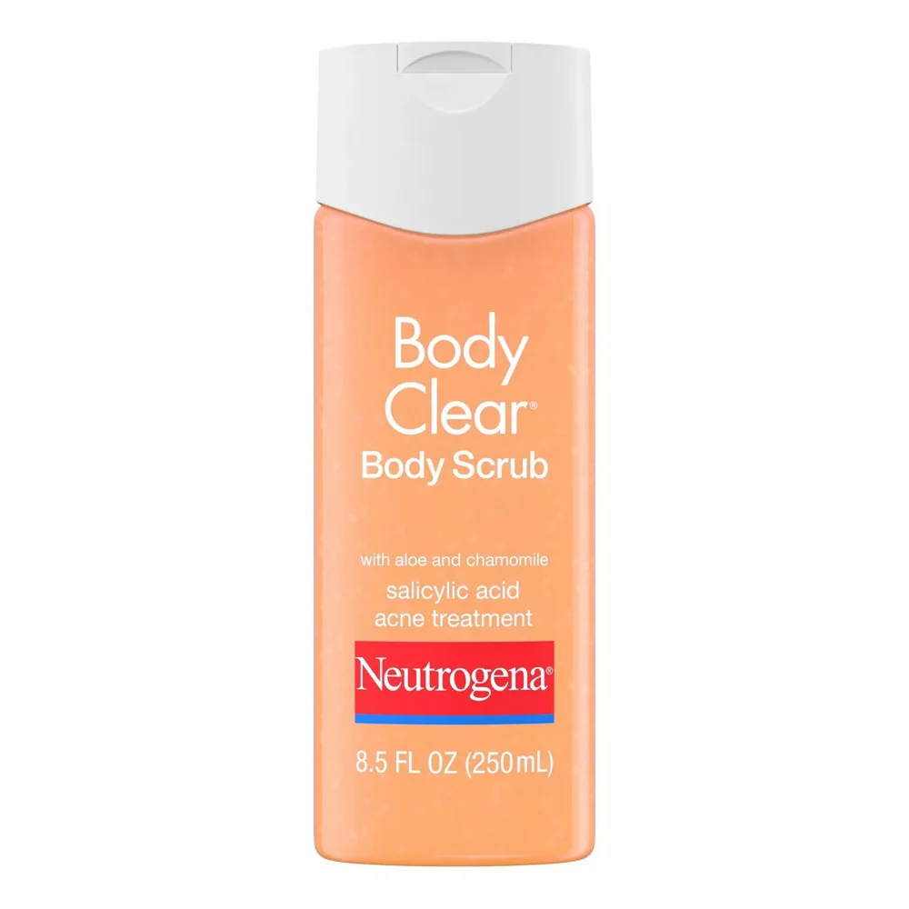 Long-Lasting Neutrogena Body Clear Body Scrub Salicylic Acid Acne Treatment With Microbeads 8.5 Oz Stylish