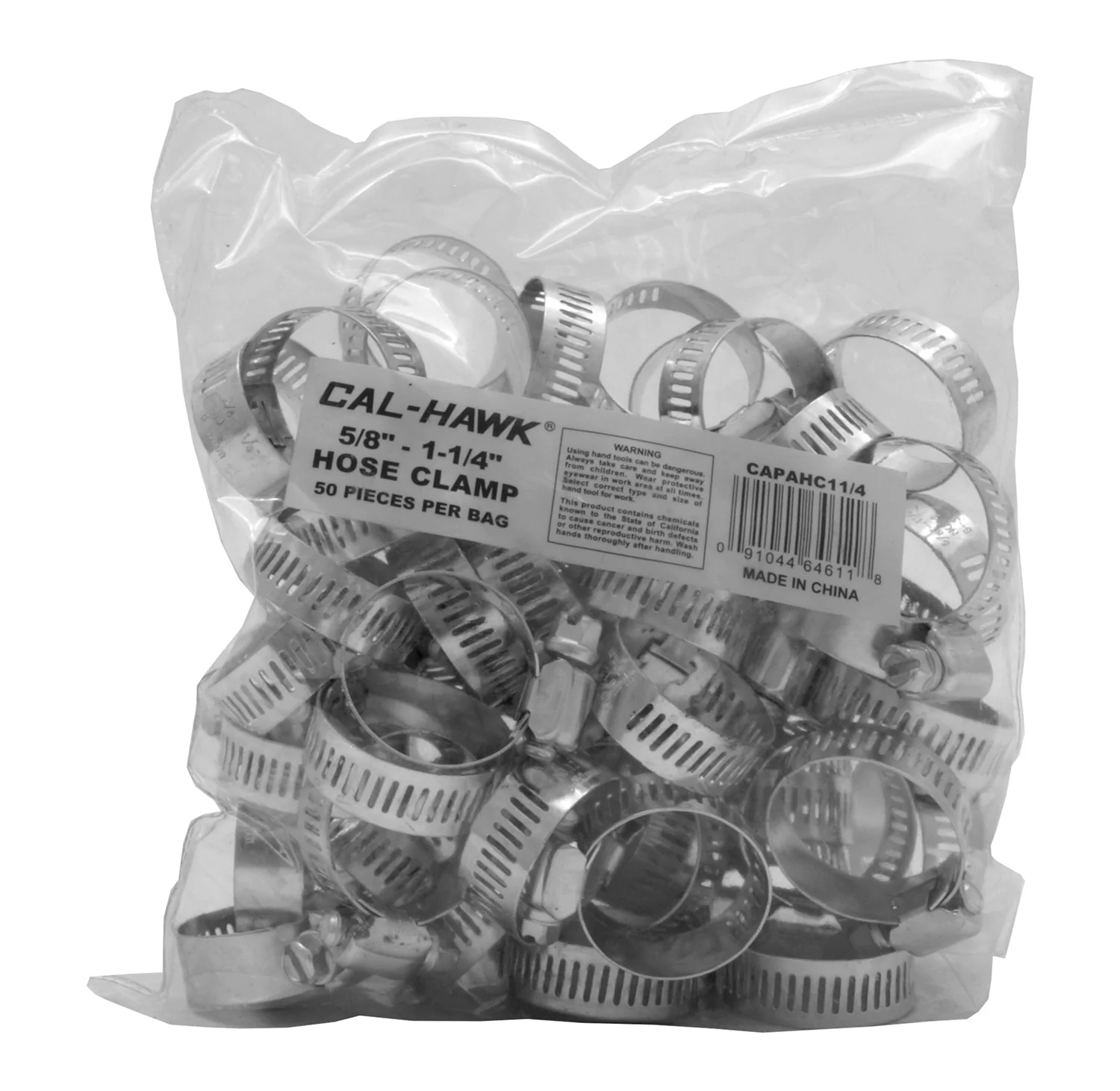 Green 50 Piece Bulk Bag of Metal Steel Hose Clamps 5 8 to 1-1 4 Diameter Elegant