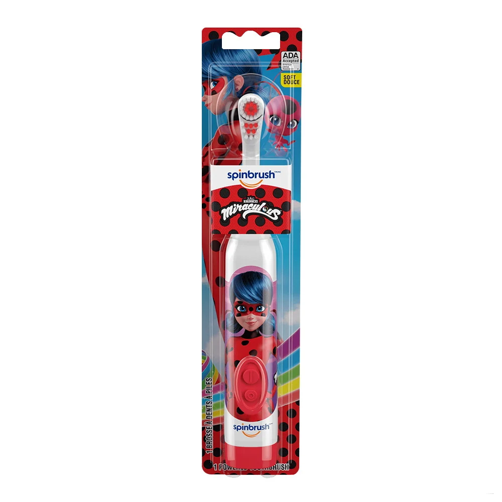 Outstanding Spinbrush Miraculous Ladybug Kids Battery Powered Electric Toothbrush 1 Ea Optimized
