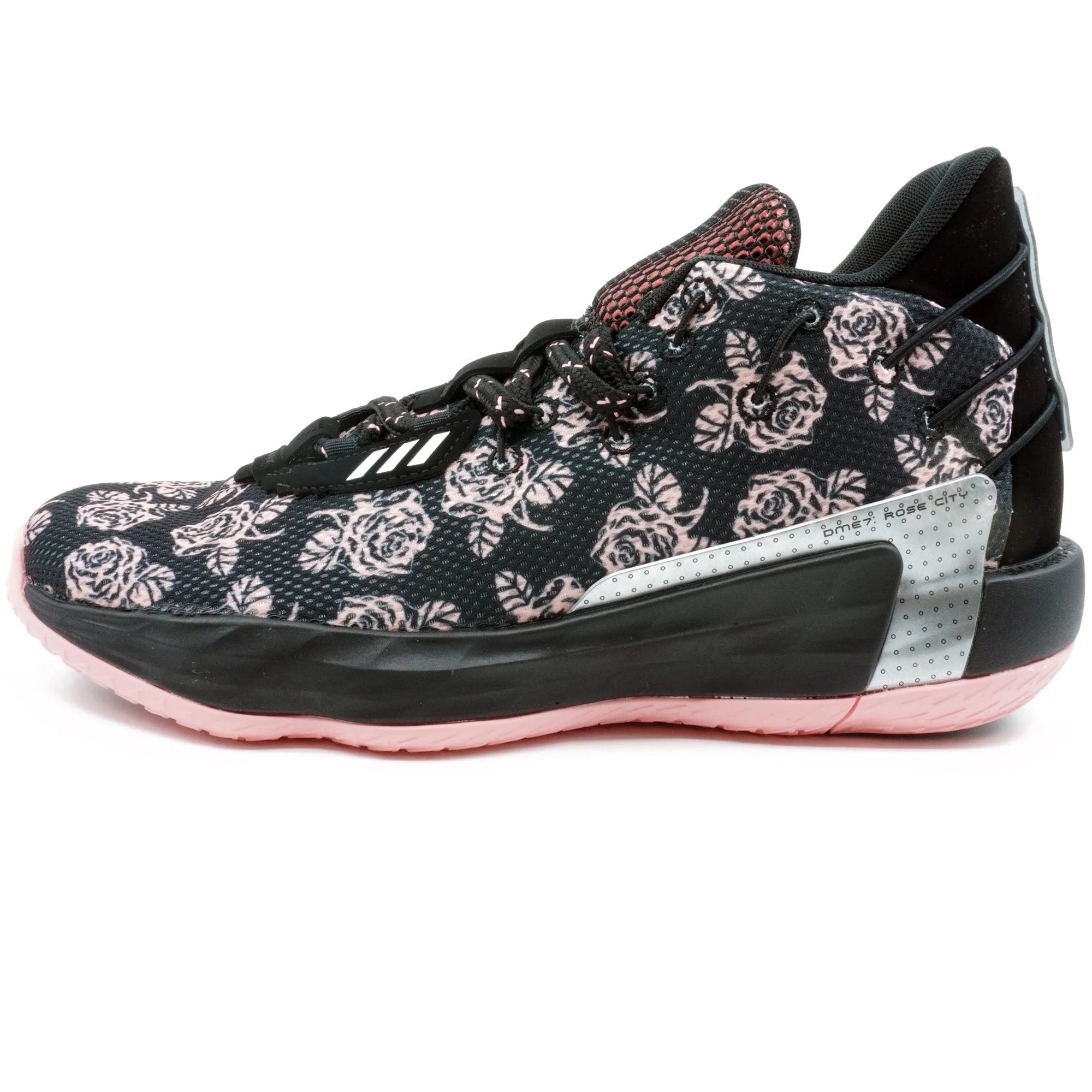 High-Quality adidas Men's Dame 7 Sneakers - Black Pink Silver Durable