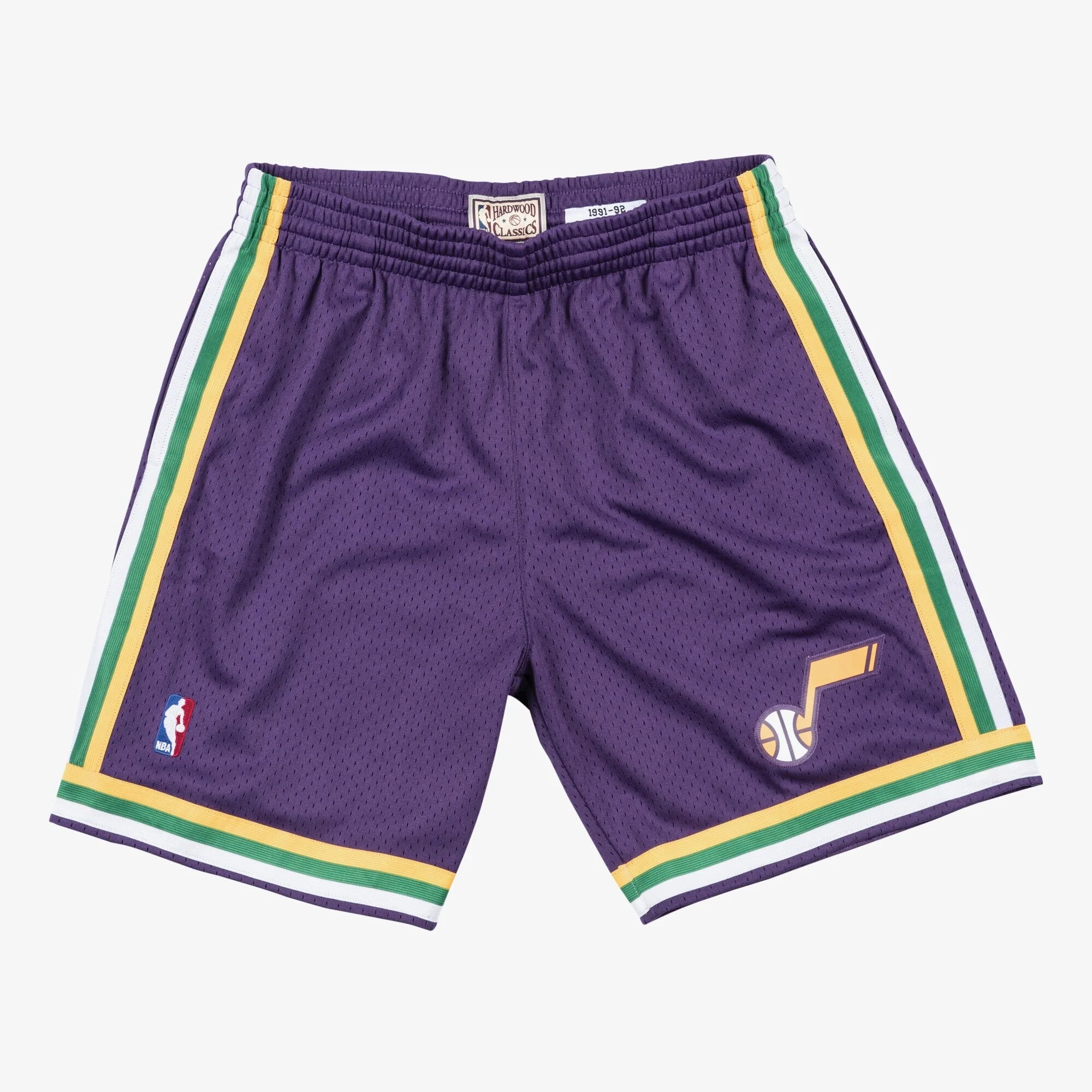 Convenient Mitchell Ness Men's NBA Road Swingman Shorts Jazz 91-92 Dependable