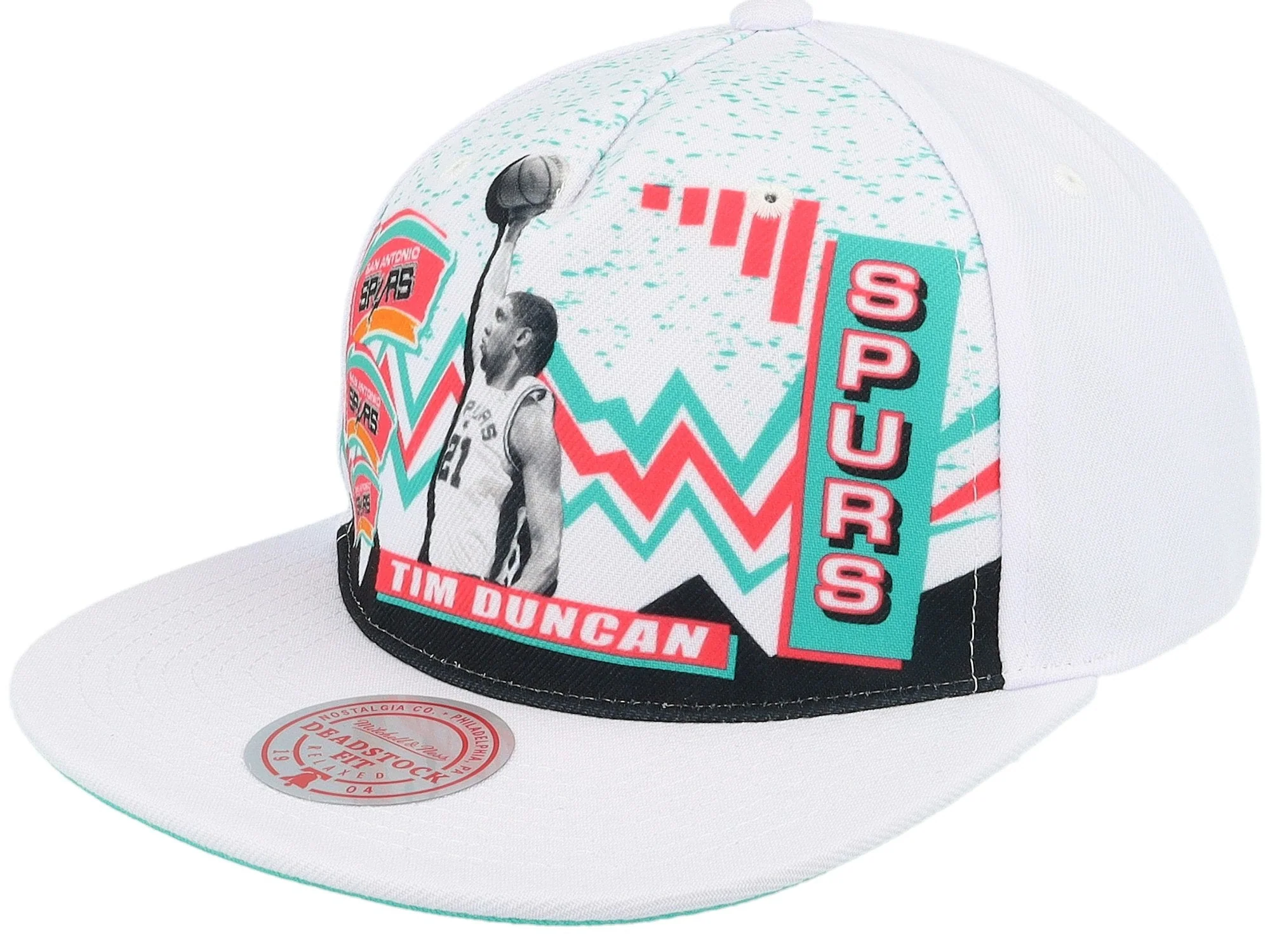 Soft Mitchell Ness Men's NBA 90'S Playa Deadstock Hwc Spurs Tim Duncan Ball Caps Top-Quality