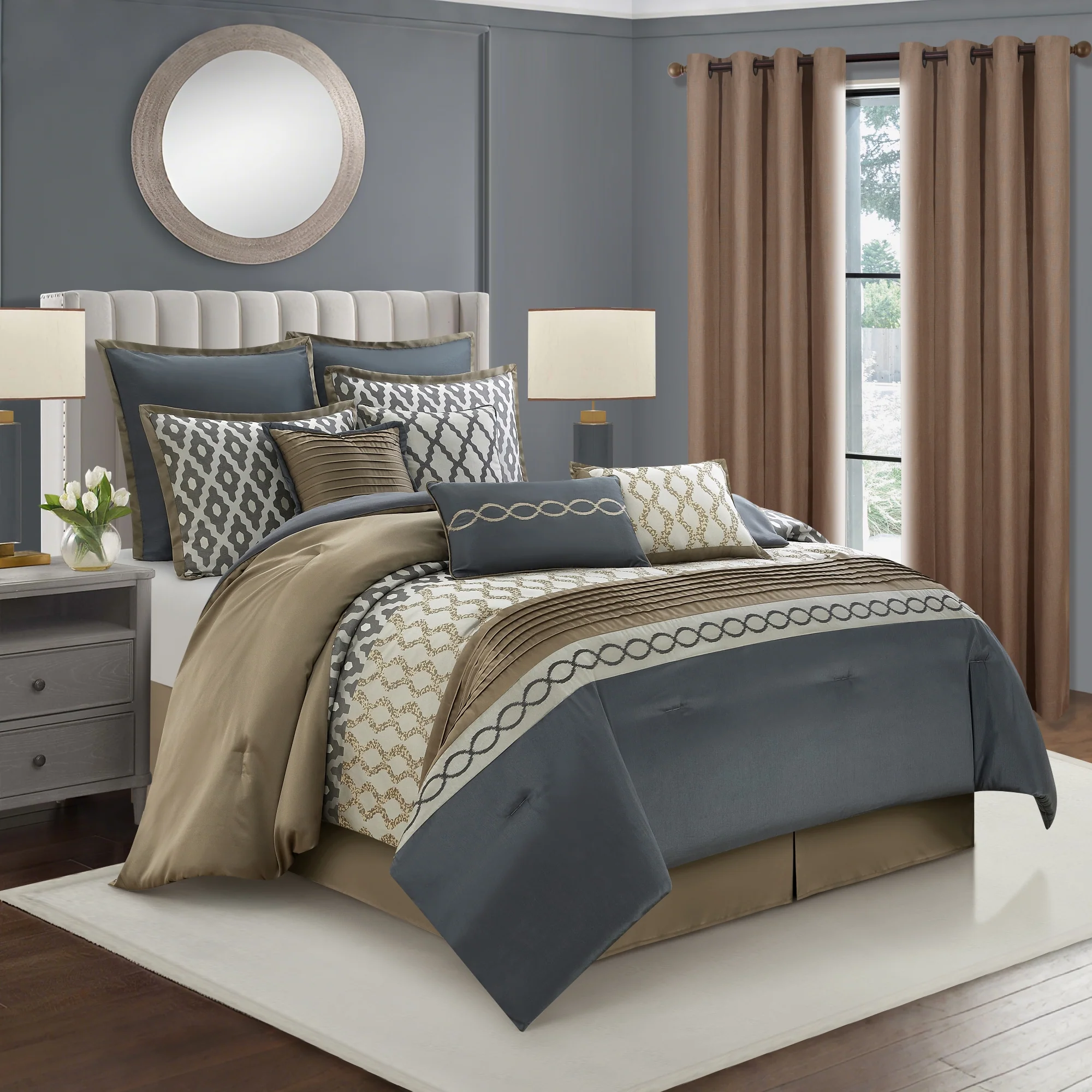 Advanced Nanshing 12 Piece Jacquard Bedding Set Innovative