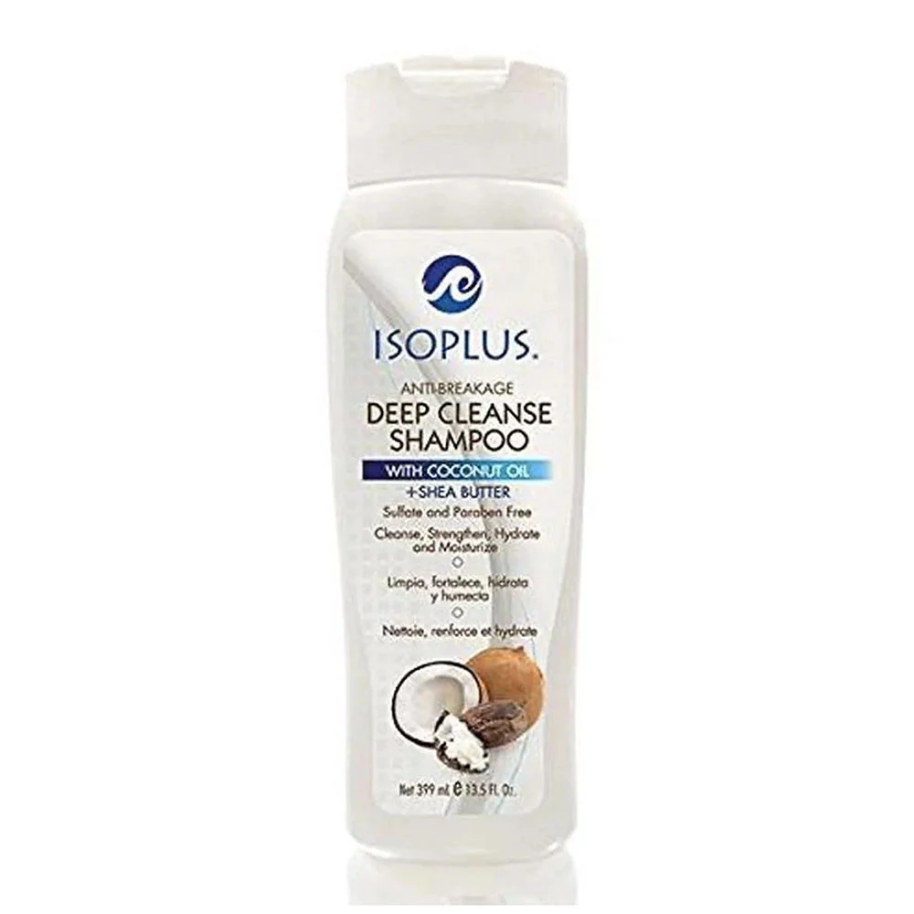 High-End Isoplus Deep Cleanse Shampoo With Coconut Oil and Shea Butter 13.5 Oz Genuine