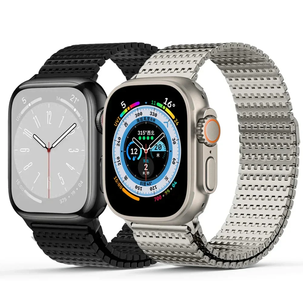 Contemporary Apple Watch Stainless Steel Milanese Loop Band - Magnetic Clasp Innovative