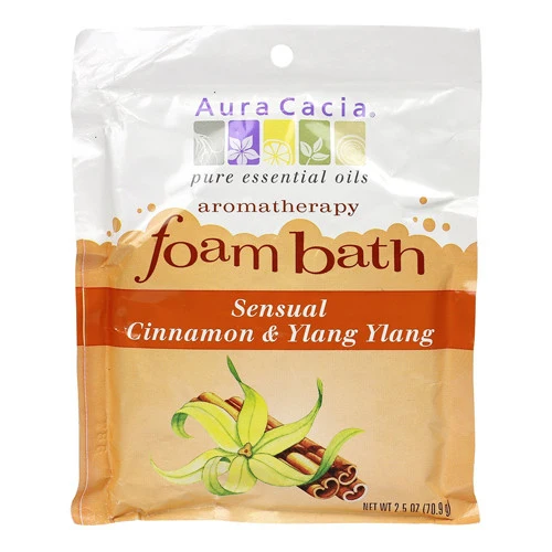 Responsible Aura Cacia Aromatherapy Foam Bath Cinnamon And Ylang Ylang 2.5 Oz Modern
