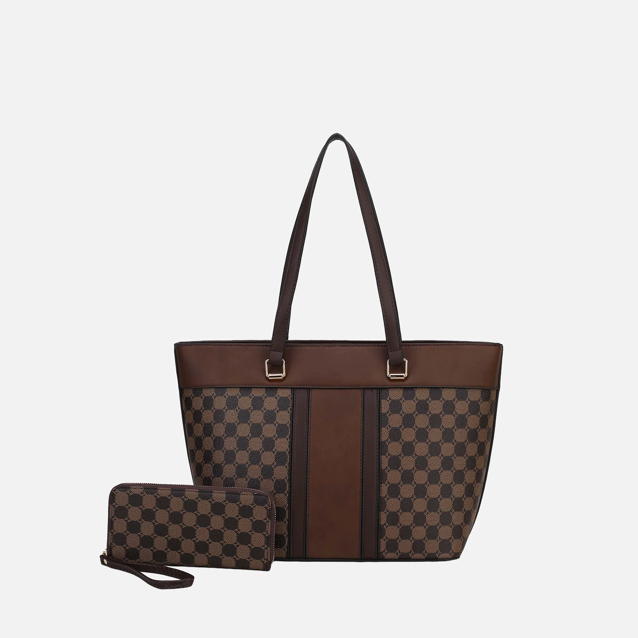 Reliable MKF Collection by Mia K. - Fabiola Tote Bag with Wallet Set Sustainable