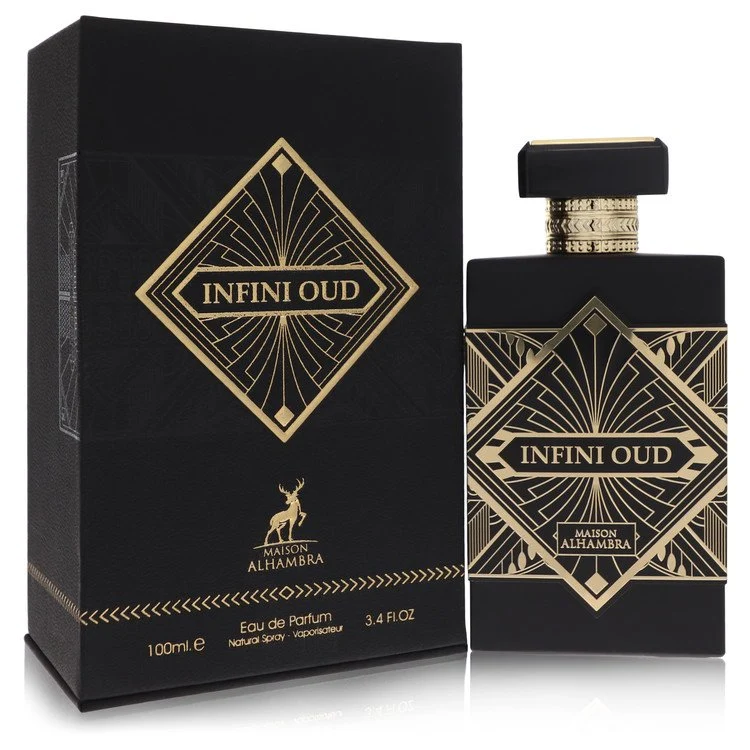 Crafted Maison Alhambra Infini Oud by Maison Alhambra Eau De Parfum Spray Unisex 3.4 oz for Men Excellent