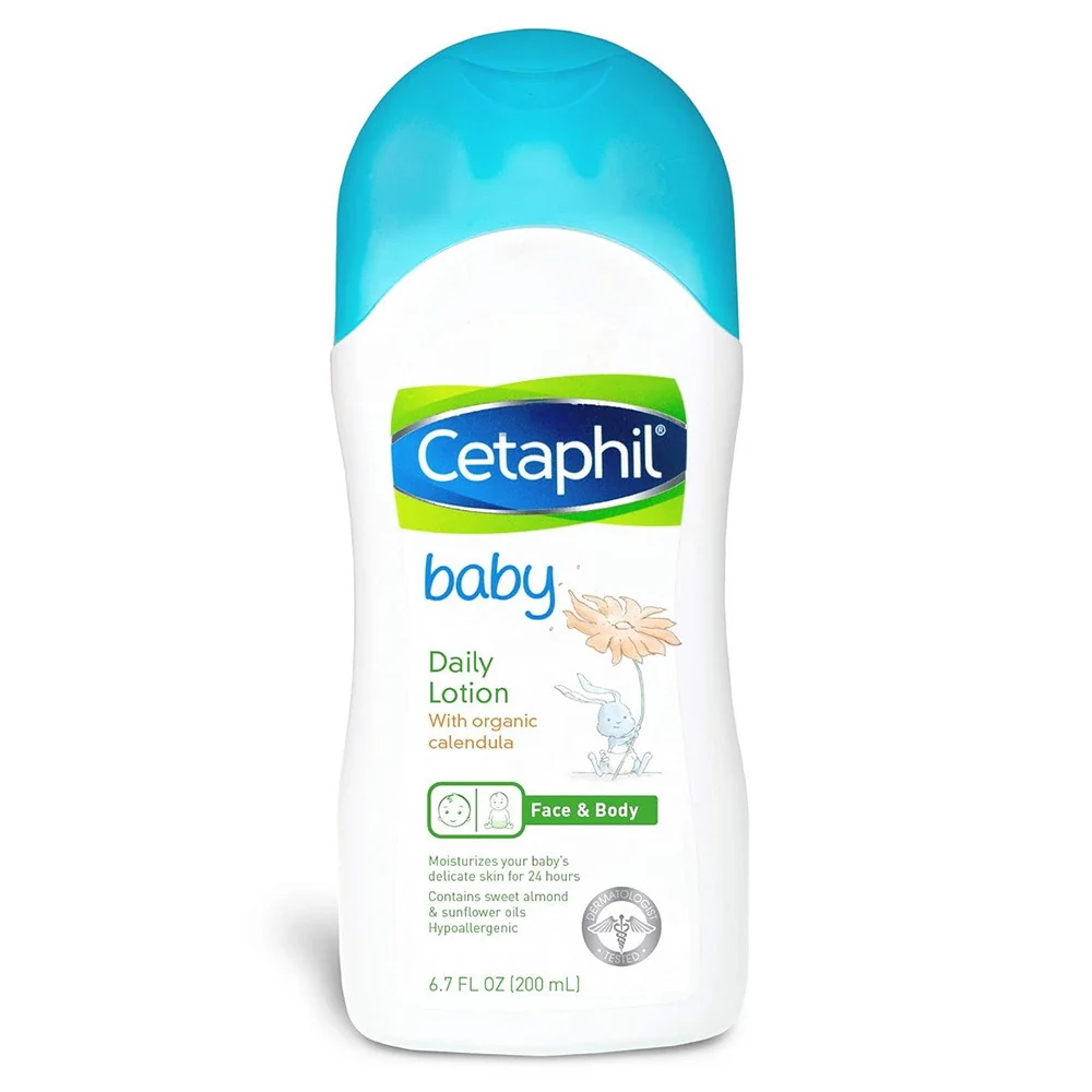 Advanced Cetaphil Baby Daily Lotion with Organic Calendula Sweet Almond Sunflower Oil 6.7 Oz Superior