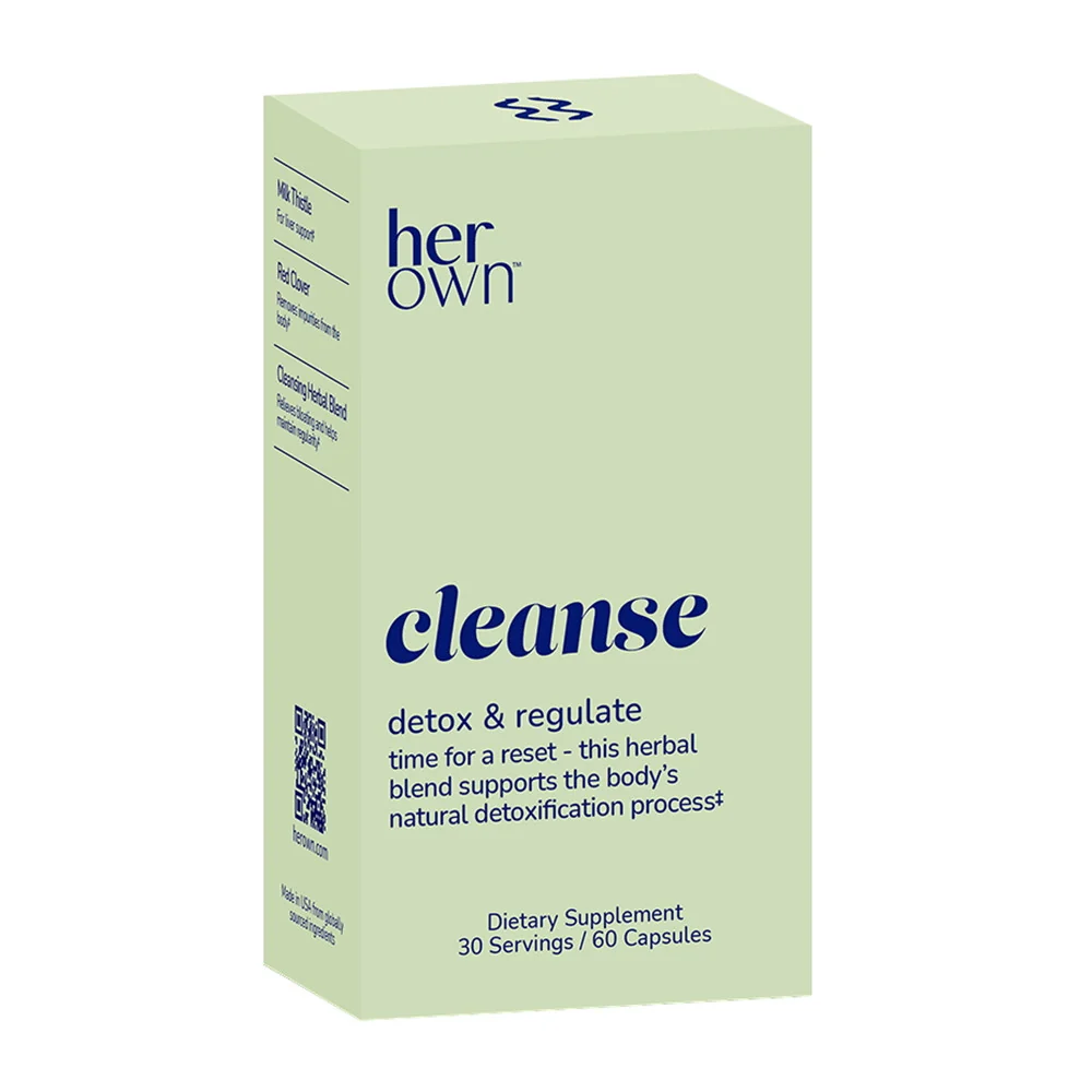 Prestigious Her own Cleanse Capsules Gentle Detox 30 Servings 60 Ea Classic