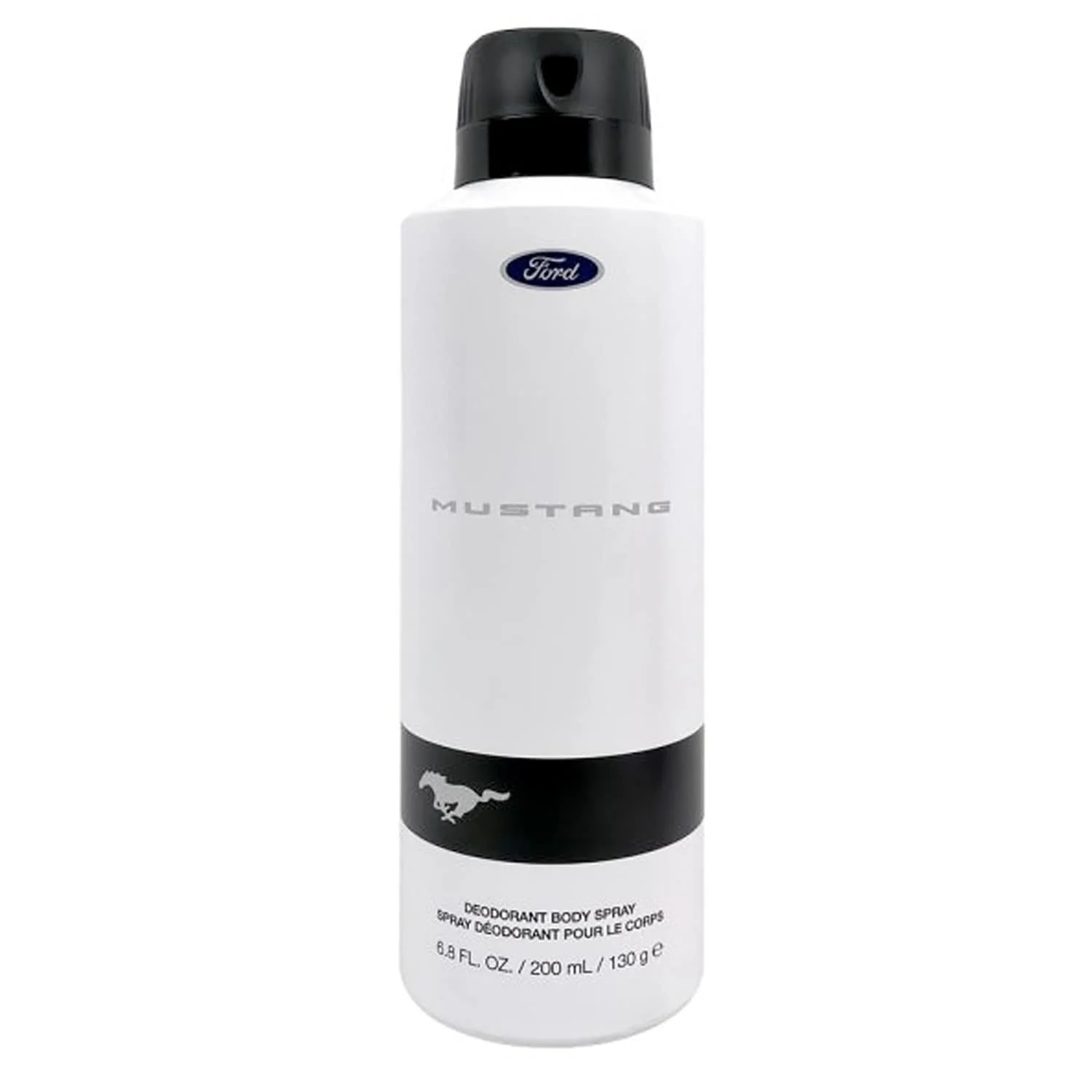 Long-Lasting Mustang White Body Spray Traditional