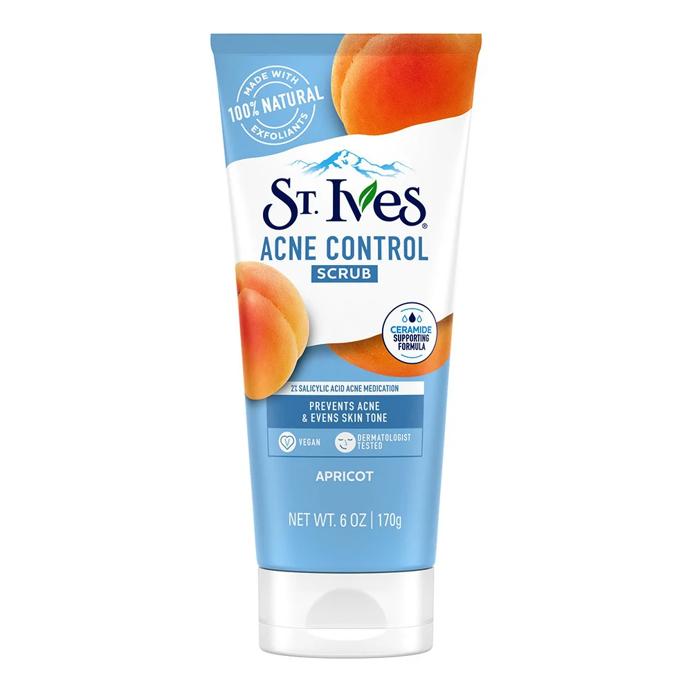 Outstanding St. Ives Naturally Clear Apricot Scrub Blemish And Blackhead Control 6 Oz Recyclable