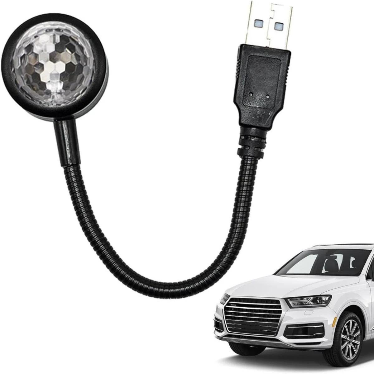 Breathable USB Car Voice Control Atmosphere Light Verified